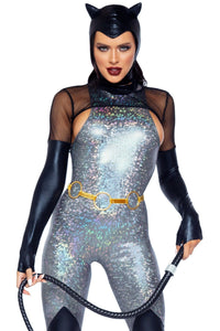 Leg Avenue 4 Piece Feline Felon in Black 