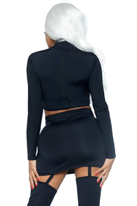 Leg Avenue 2 Piece Golden Skeleton in Black 