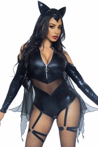 Leg Avenue 2 Piece Midnight Bat in Black  from SexyShoes.com