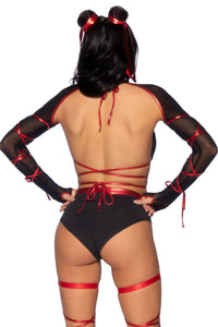 Leg Avenue 5 Piece Lethal Ninja in Black 