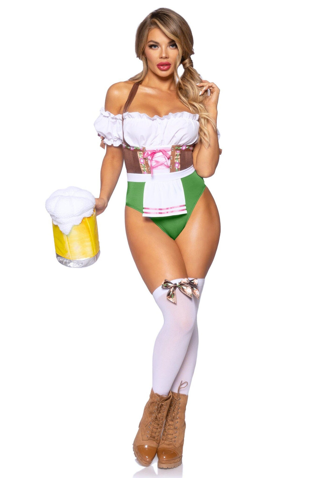 2 Piece Flirty Fraulein-Beer Girl Costumes-SEXYSHOES.COM