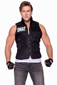 Leg Avenue 2 Piece SWAT Commander in Black  from SexyShoes.com