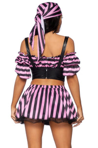 Leg Avenue 5 Piece Treasure Hunt Pirate in Pink 