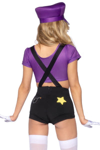 Leg Avenue 3 Piece Gamer Baddie in Purple 