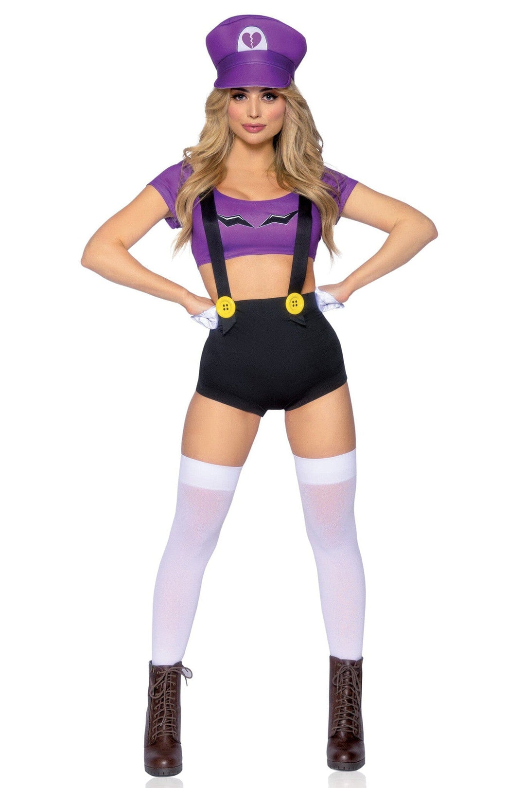 Leg Avenue 3 Piece Gamer Baddie in Purple  from SexyShoes.com