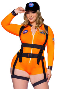 Leg Avenue 3 Piece Space Commander in Orange  from SexyShoes.com