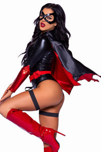 Leg Avenue 4 Piece Vigilante Vixen in Black 