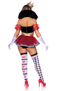 Leg Avenue 3 Piece Wicked Wonderland Queen in Black 