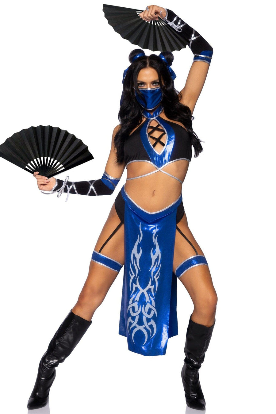 Leg Avenue 5 Piece Combat Ninja in Black 