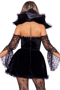 Leg Avenue 2 Piece Victorian Vampire in Black 
