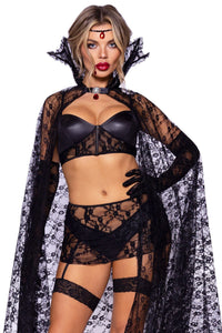 Leg Avenue 5 Piece Vampire Temptress in Black 