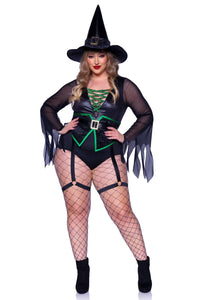 2 Piece Broomstick Babe-Witch Costumes-SEXYSHOES.COM