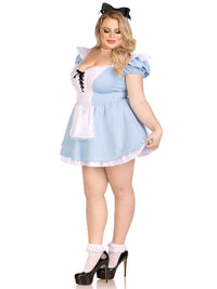 3 Piece Storybook Alice Pluz Size-Fairytale Costumes-SEXYSHOES.COM
