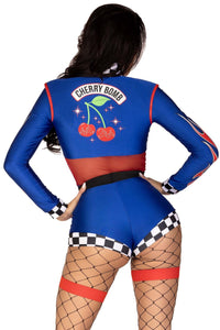 Leg Avenue 2 Piece Cherry Bomb Racer in Multi 