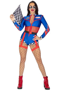2 Piece Cherry Bomb Racer-Uniformed Costumes-SEXYSHOES.COM