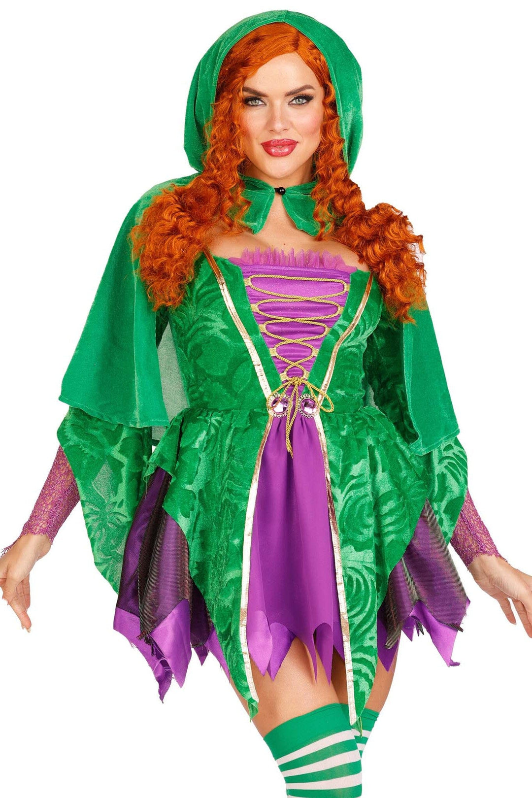 Leg Avenue 2 Piece Crafty Spellcaster in Purple 