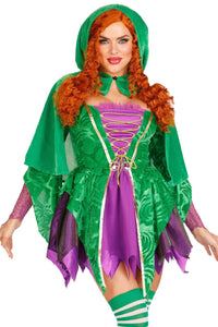 Leg Avenue 2 Piece Crafty Spellcaster in Purple 