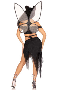 Leg Avenue 4 Piece Dark Fairy in Black 