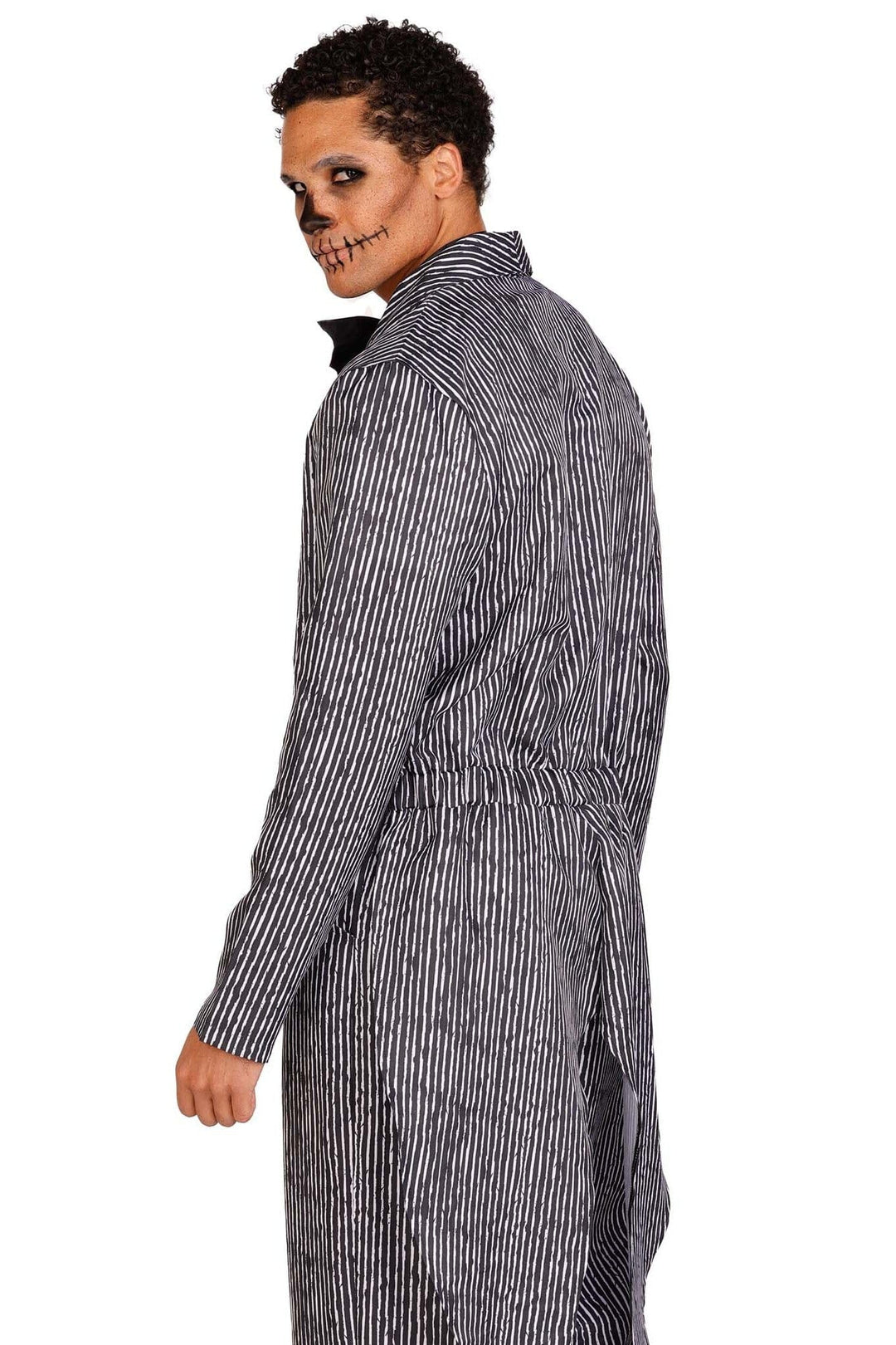 Leg Avenue 2 Piece Pinstriped Tux Jumpsuit in Black 