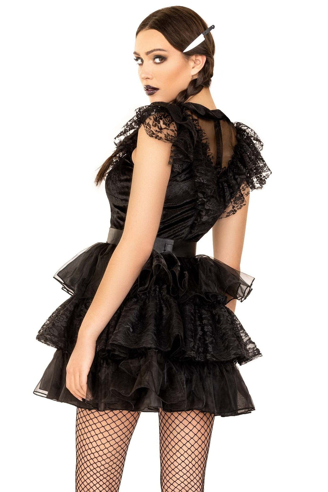 Leg Avenue 3 Piece Raving Rebel in Black 