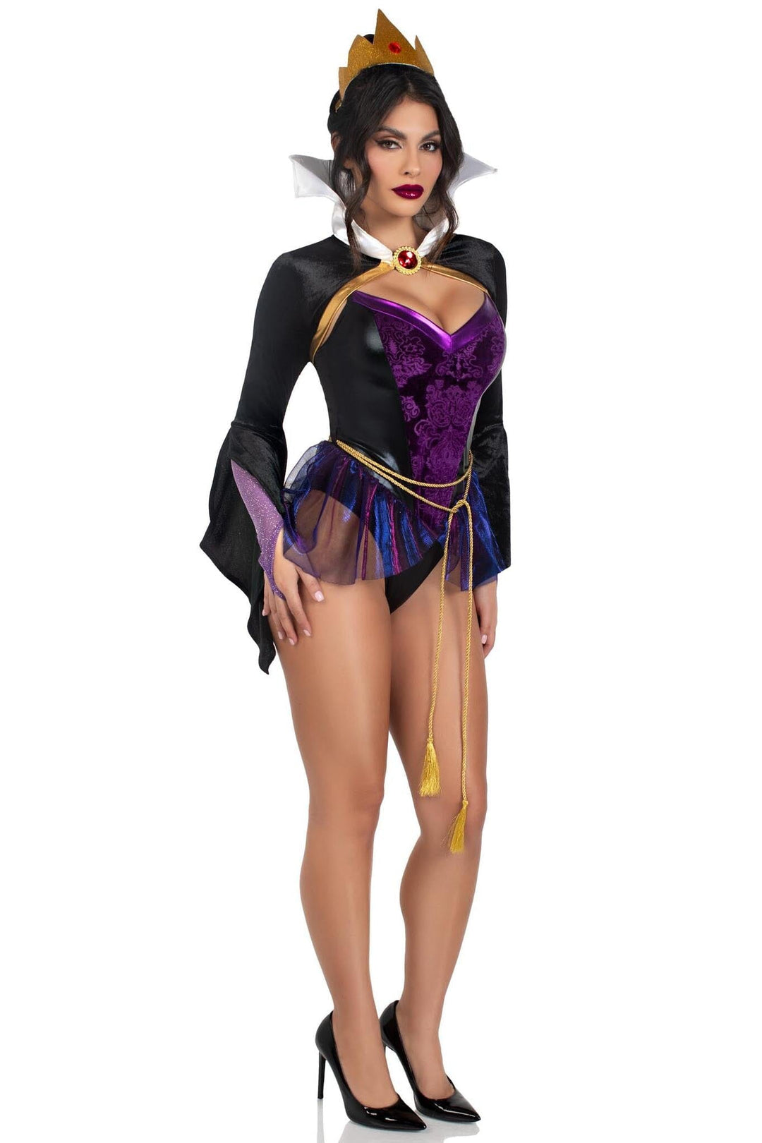 Leg Avenue 4 Piece Poison Queen Set in Black 