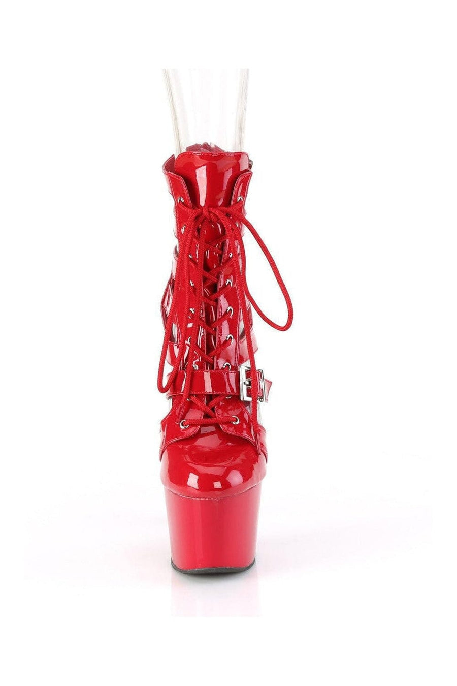 Pleaser ADORE-1013MST Red Patent Ankle Boot in Red Patent