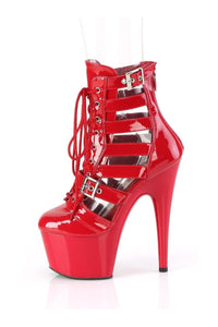 Pleaser ADORE-1013MST Red Patent Ankle Boot in Red Patent