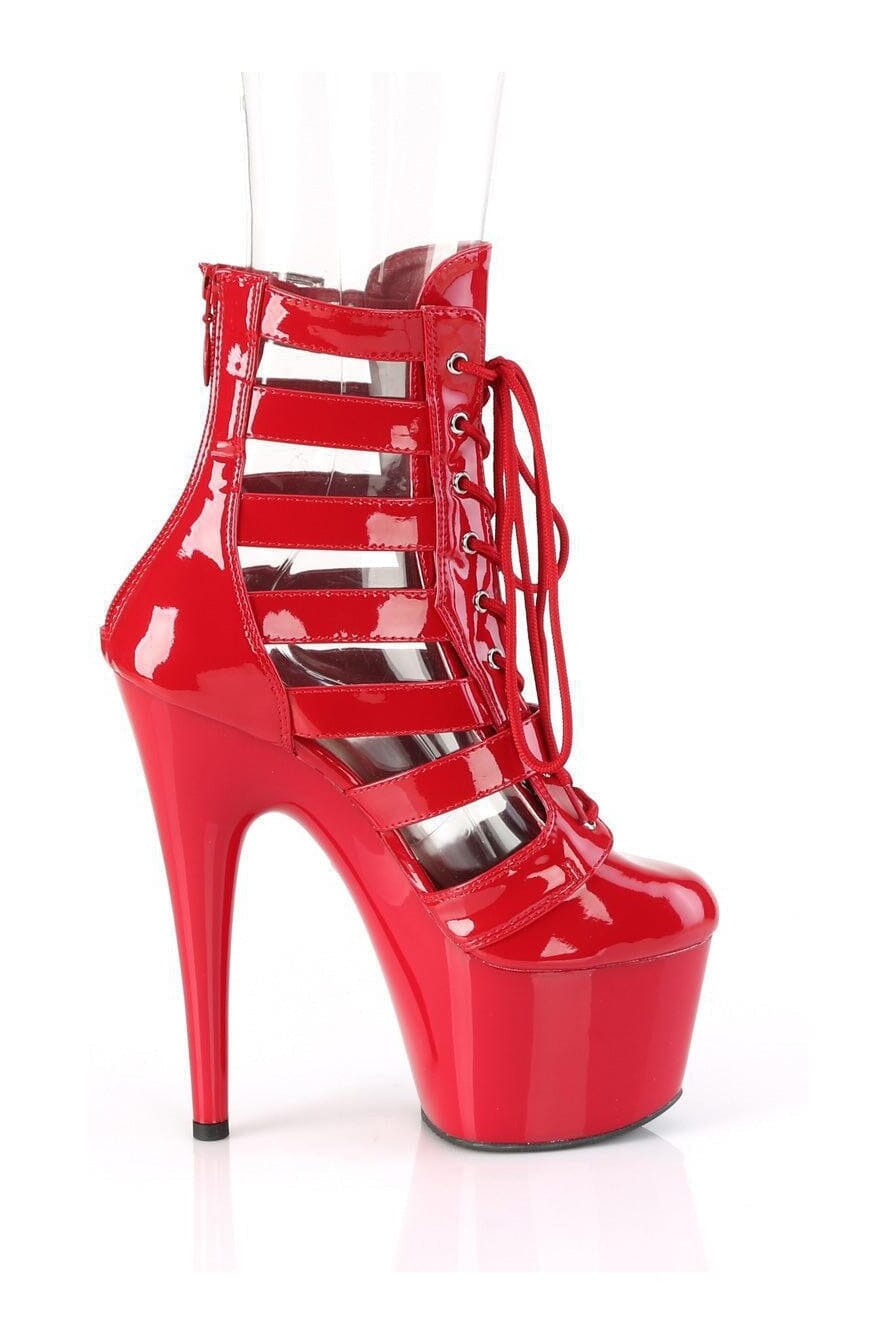 ADORE-1013MST Red Patent Ankle Boot