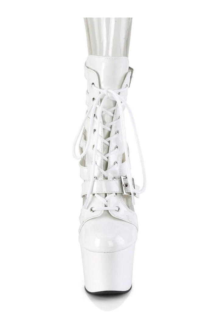 ADORE-1013MST White Patent Ankle Boot