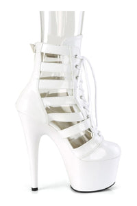 Pleaser ADORE-1013MST White Patent Ankle Boot in White Patent