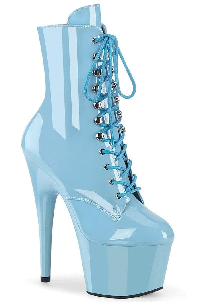 Pleaser Blue Ankle Boots Platform Stripper Shoes | Buy at Sexyshoes.com