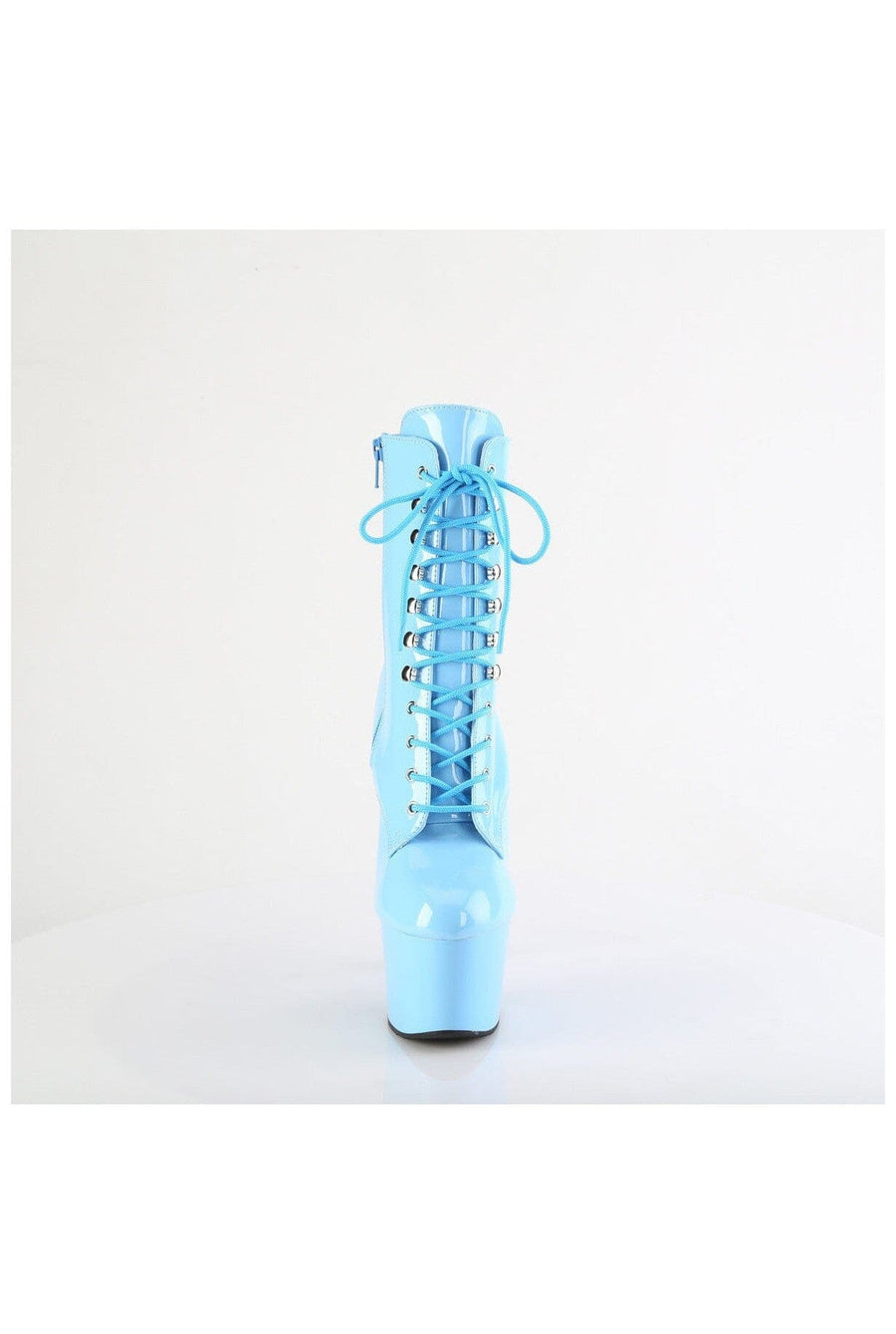 Pleaser ADORE-1020 Blue Patent Ankle Boot in Blue Patent