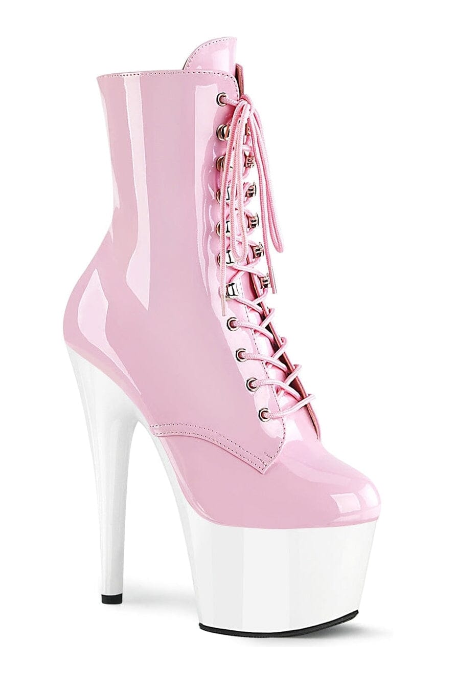 Pleaser Pink Ankle Boots Platform Stripper Shoes | Buy at Sexyshoes.com