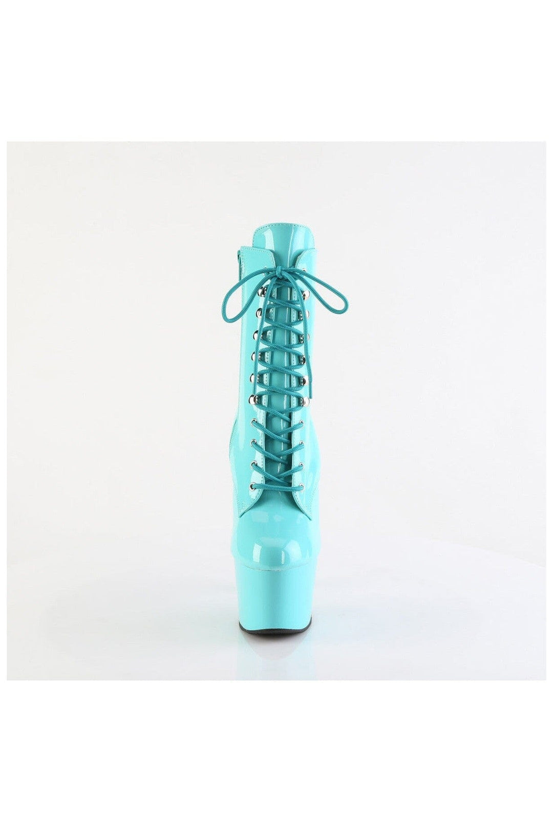 Pleaser ADORE-1020 Turquoise Patent Ankle Boot in Turquoise Patent
