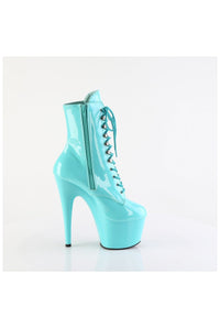 Pleaser ADORE-1020 Turquoise Patent Ankle Boot in Turquoise Patent