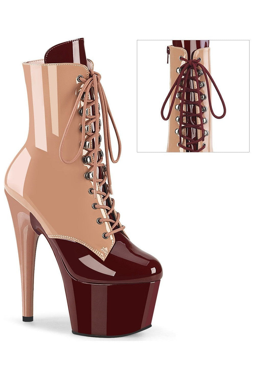 Pleaser Blush Ankle Boots Platform Stripper Shoes | Buy at Sexyshoes.com