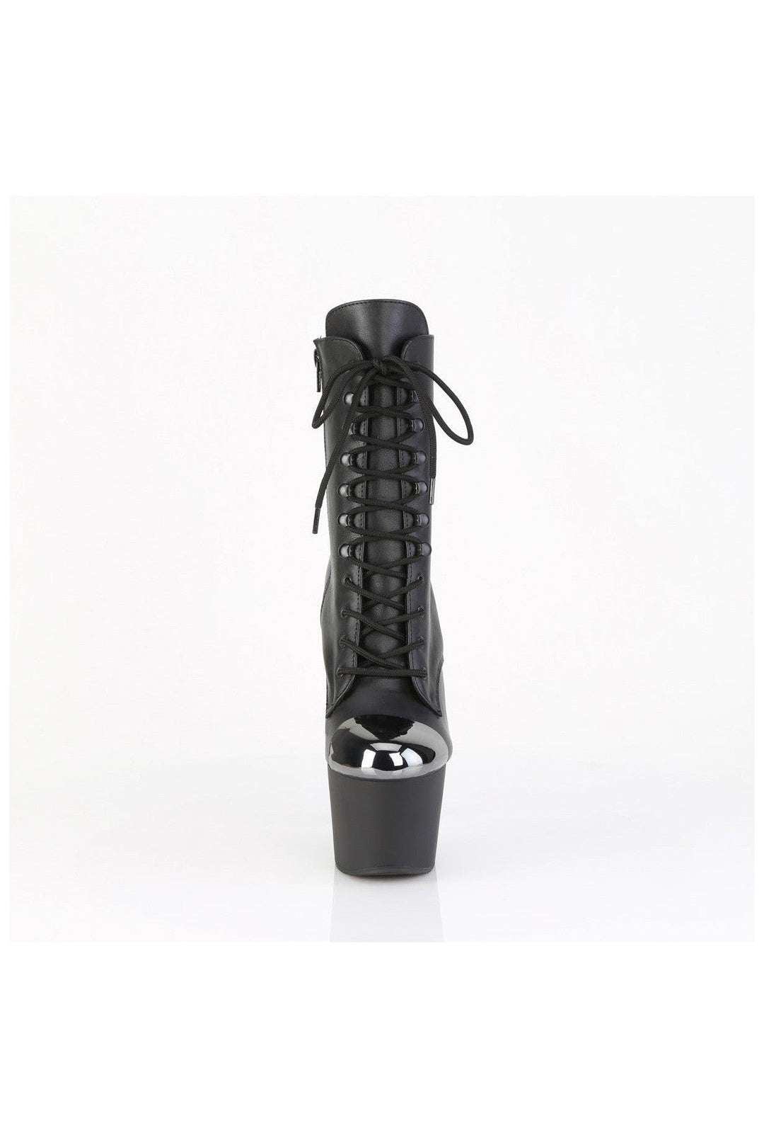 ADORE-1020ESC Black Faux Leather Ankle Boot