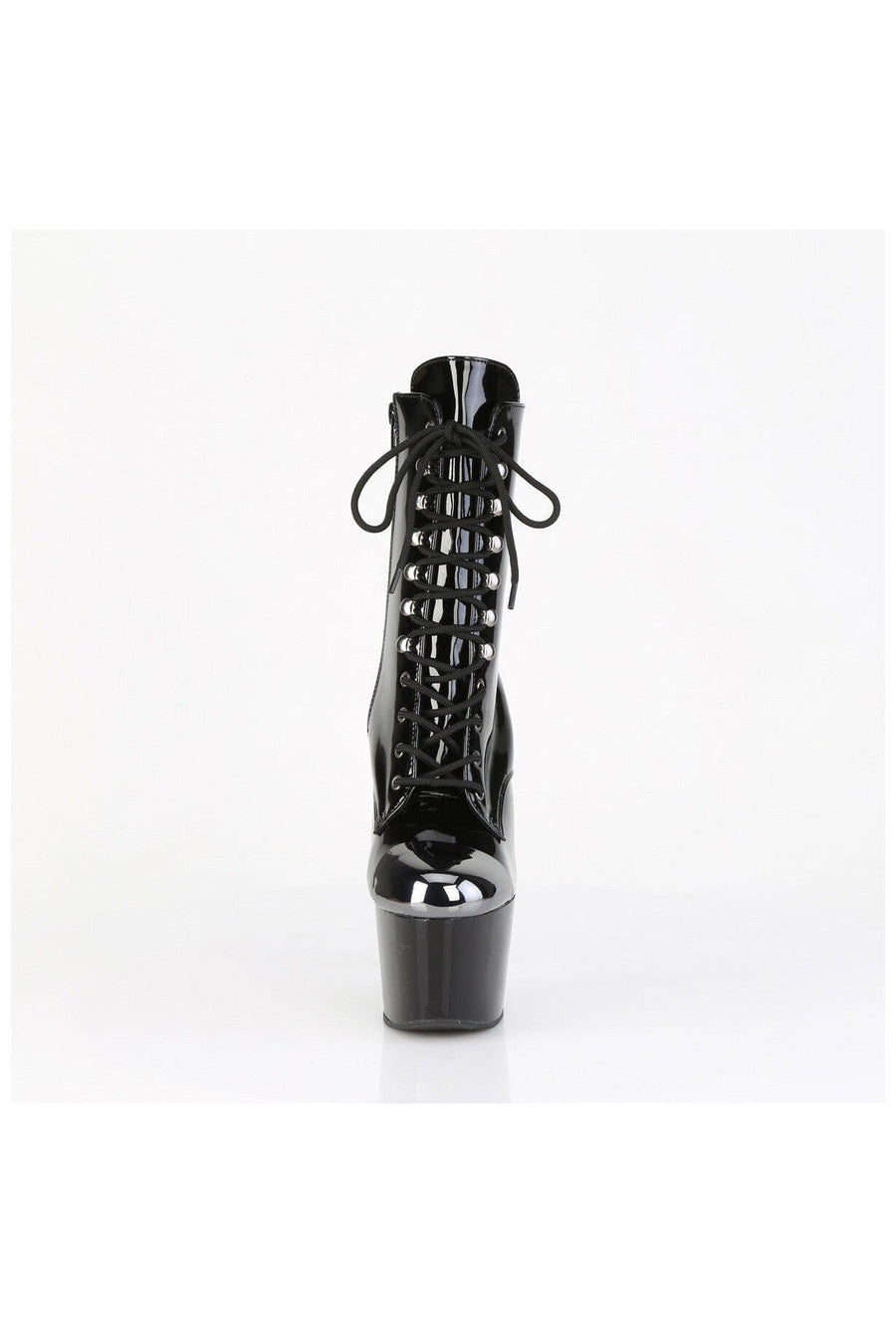 Pleaser ADORE-1020ESC Black Patent Ankle Boot in Black Patent