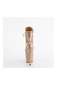 Pleaser ADORE-1020GP Gold Glitter Patent Ankle Boot in Gold Glitter Patent