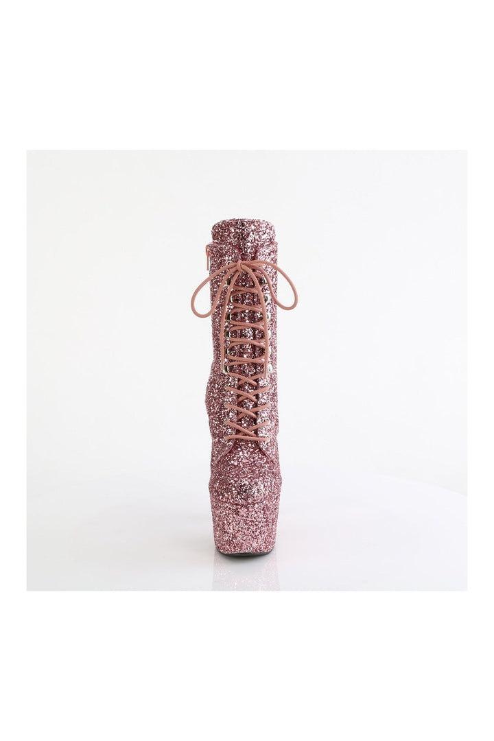 ADORE-1020GWR Rose Gold Glitter Ankle Boot