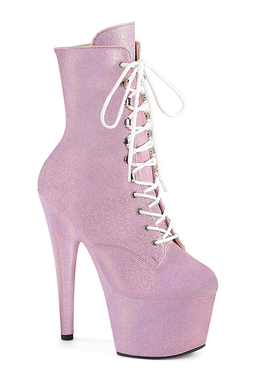 Pleaser ADORE-1020SDG Pink Glitter Ankle Boot in Pink Glitter from SexyShoes.com