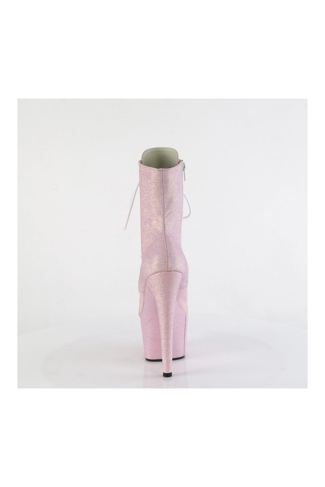 Pleaser ADORE-1020SDG Pink Glitter Ankle Boot in Pink Glitter