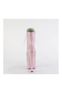 Pleaser ADORE-1020SDG Pink Glitter Ankle Boot in Pink Glitter