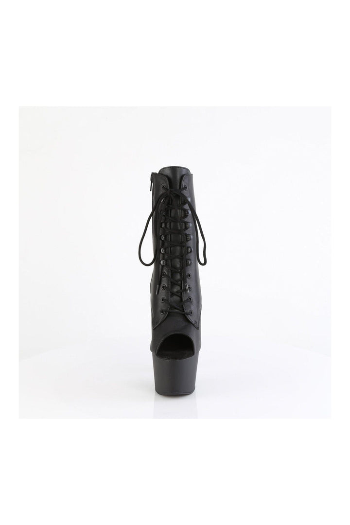 ADORE-1021 Black Genuine Leather Ankle Boot