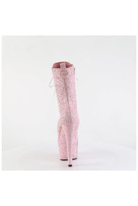 Pleaser ADORE-1040GR Pink Glitter Ankle Boot in Pink Glitter