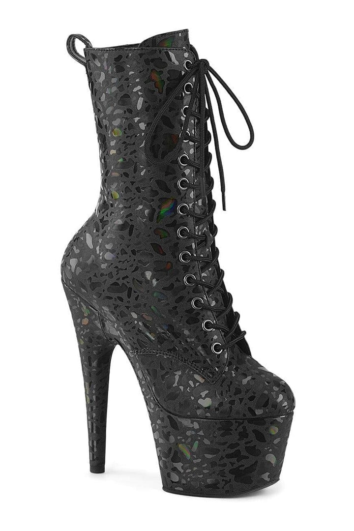 Pleaser Black Ankle Boots Platform Stripper Shoes | Buy at Sexyshoes.com