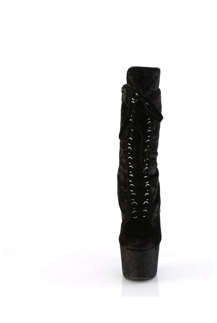 ADORE-1045VEL Black Velvet Ankle Boot