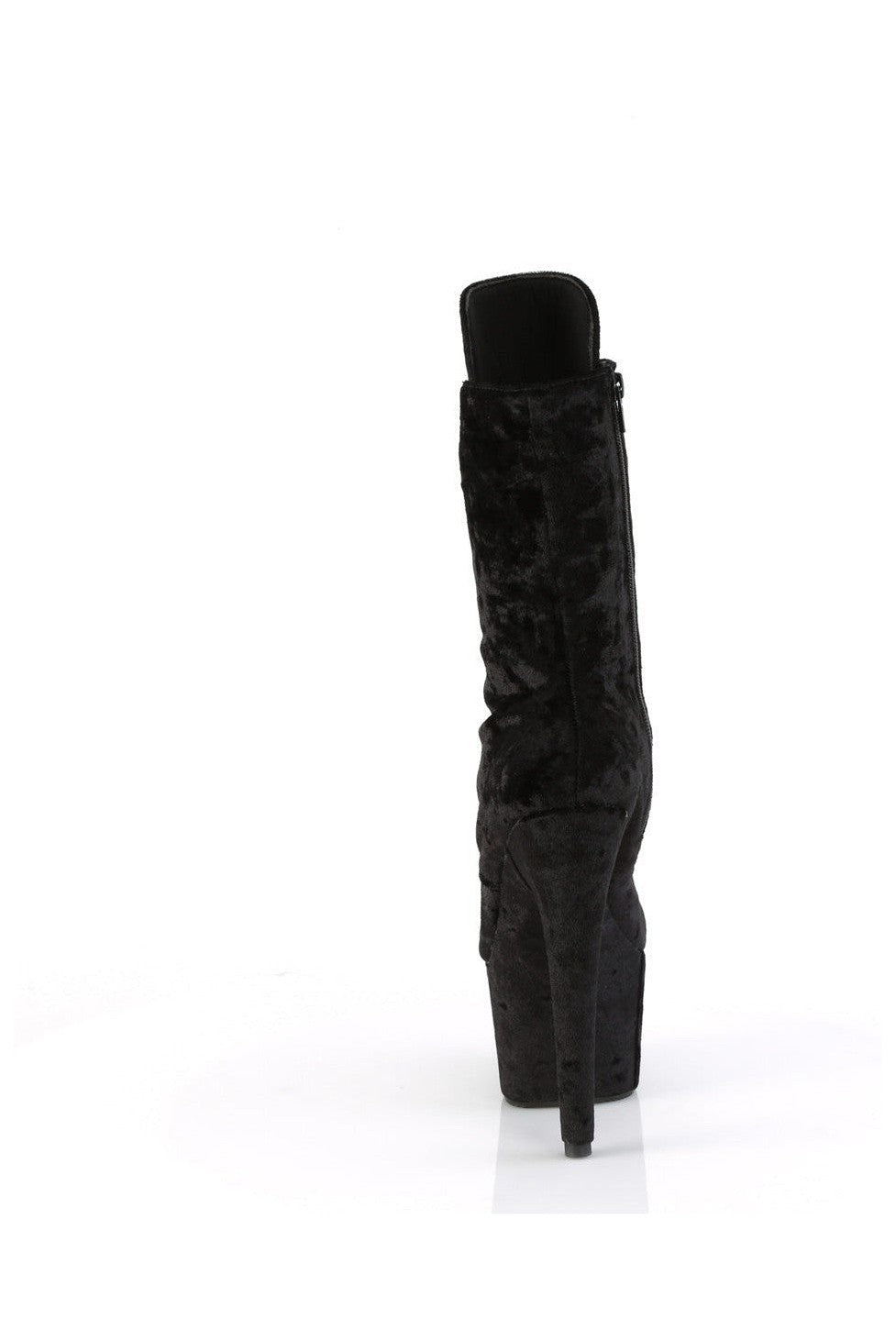 ADORE-1045VEL Black Velvet Ankle Boot