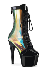 Pleaser ADORE-1047 Black Patent Ankle Boot in Black Patent from SexyShoes.com