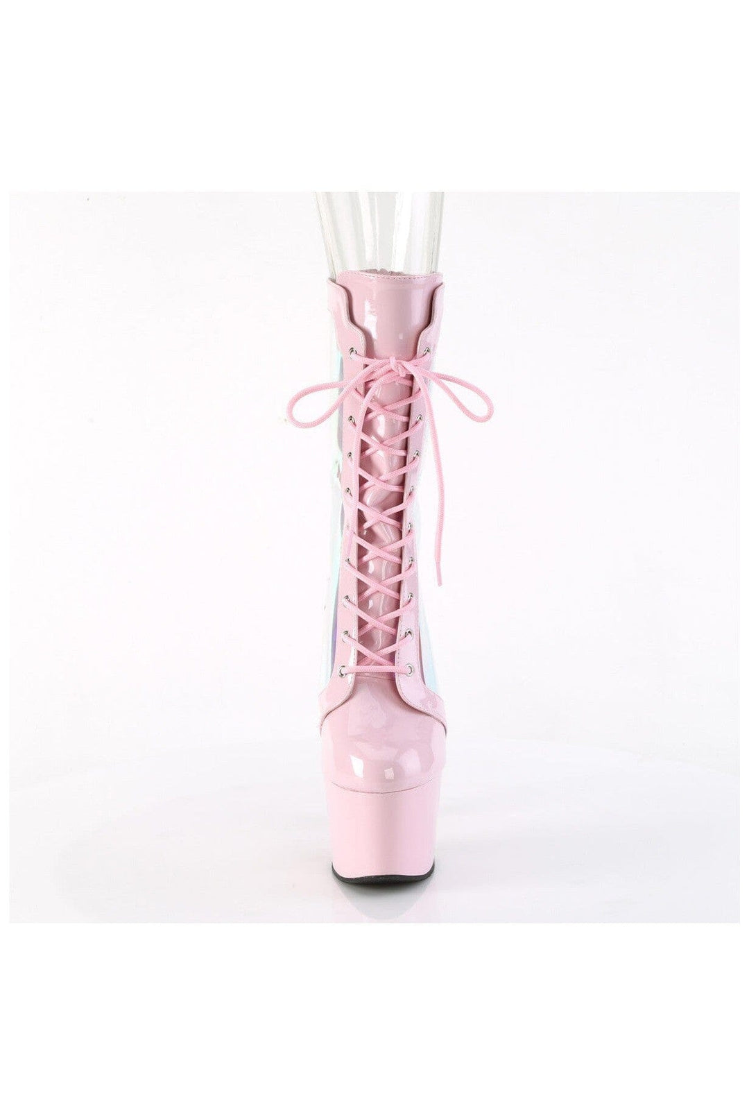 Pleaser ADORE-1047 Pink Patent Ankle Boot in Pink Patent